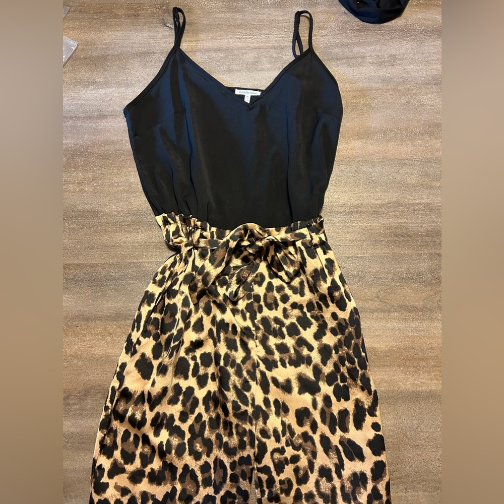 Cheetah print romper